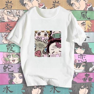 Demon Slayer Anime T-Shirt Tanjiro Tomioka Yiyong Two-dimensional Clothes Summer Womens New Round Neck Short Sleev_03