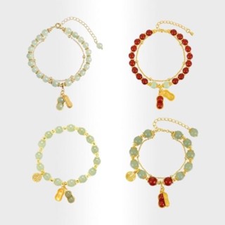 Only You สร้อยข้อมือเงิน S925 จี้หยกธรรมชาติ