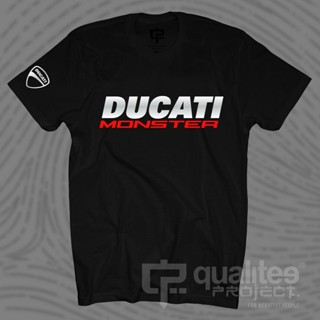 พร้อมส่งเสื้อยืดคอกลมผ้าฝ้ายแท้ Ducati Monster ยืดหยุ่นสําหรับขี่รถจักรยานยนต์ 821 797 Ss เสื้อยืดผู้ชาย เสื้อยืดผู_03