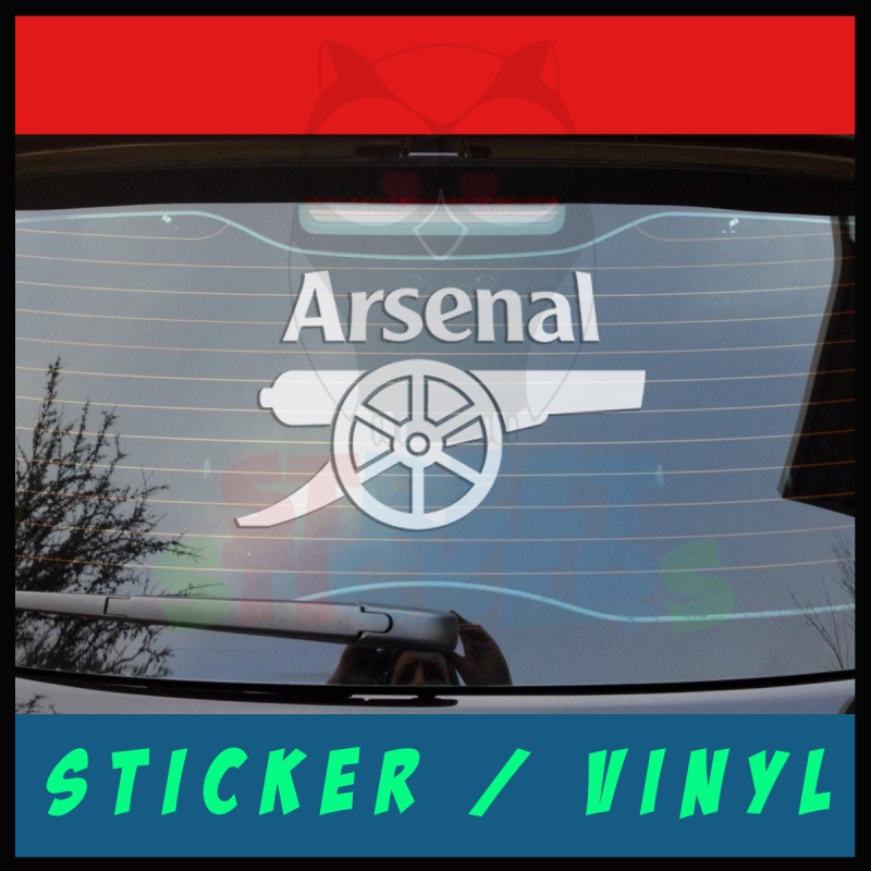 The Arsenal Gunners โลโก้รถสติกเกอร์แล็ปท็อปรูปลอกกลางแจ้งไวนิล
