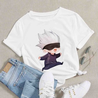 Fesyen Baru Jepun Anime Jujutsu Kaisen Tshirt Casual Longgar Lengan Pendek Unisex Cotton O-neck O-neck Tees Tops_03