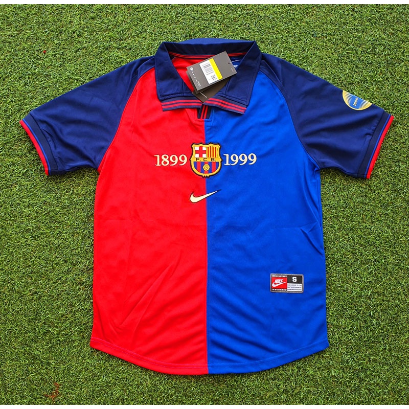 1899-1999 Retro Barcelona Jersey Anniversary kit Barcelona Football Jersey Barca xzlai