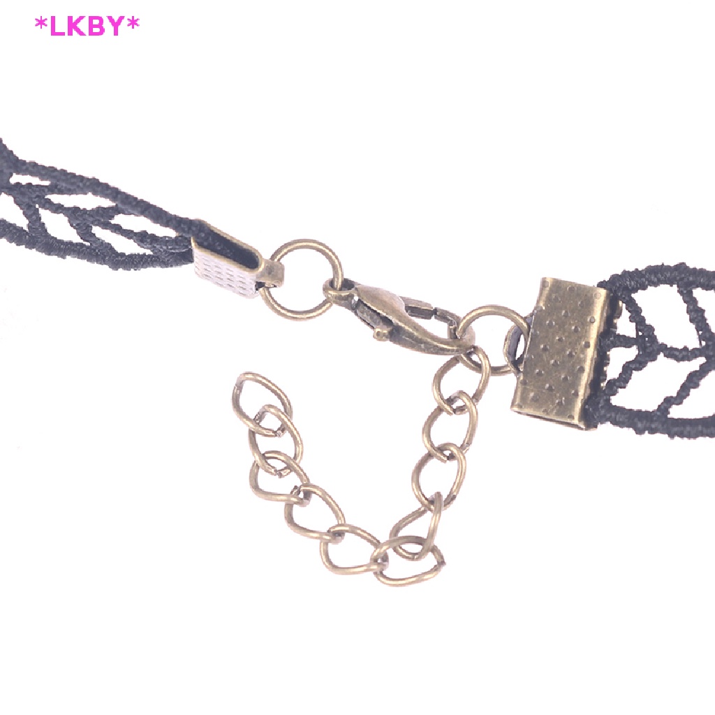 Luckybabys> เครื่องประดับคอผู้หญิง ลูกไม้ สไตล์โกธิค โช้กเกอร์ สําหรับผู้หญิง วินเทจ เซ็กซี่ ใหม่