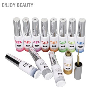 Enjoy Beauty 12 Colors Nail Art Gel Polish Kit DIY Painting Set for Salon