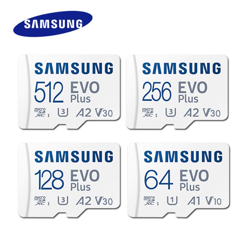 ของแท้ การ์ดหน่วยความจํา Micro SD SAMSUNG EVO Plus 32GB 64GB 128GB 256GB 512GB C10 TF