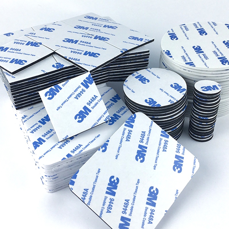 เทปโฟมสองด้าน Strong Pad ติดตั้งเทปกาวเทปเหนียวสีดําสีขาวหลายขนาดรวมรอบและสแควร์ 9448A