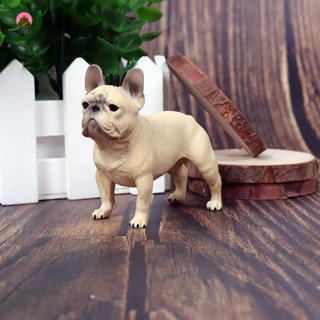 โมเดลฟิกเกอร์ Pug Dog French Bulldog ของเล่นเสริมการเรียนรู้เด็ก