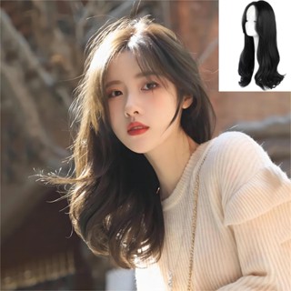 วิกผมยาวตรง ยาวปานกลาง 60 ซม. สีดํา น้ําตาลอ่อน เข้ม สําหรับผู้หญิง