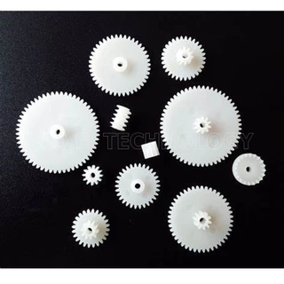 (1ชิ้น) AC140 ชุดเฟือง เฟืองพลาสติก เฟืองมอเตอร์ เฟืองของเล่น 11 ชิ้น 11 Kinds of Plastic Shaft Crown Differential Ge...