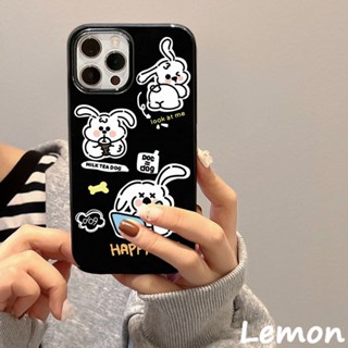 【 Lemon 】เคสโทรศัพท์มือถือ แบบนิ่ม ลายการ์ตูนลูกสุนัข มันวาว สําหรับ iPhone 7 8 7plus 8plus 11 12 X XS XR XSMAX 11promax 12promax 11promax 13promax 13promax 13promax 13promax 13promax 13promax