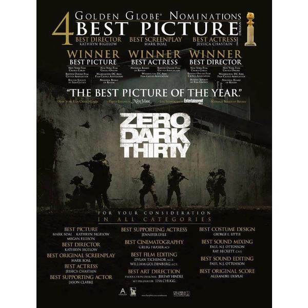 Zero Dark Thirty ยุทธการถล่มบินลาเดน (2012) DVD หนัง มาสเตอร์ พากย์ไทย