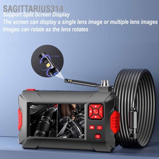 Sagittarius314 กล้องเอนโดสโคป เลนส์คู่ หมุนได้ 360 องศา 4.3 นิ้ว หน้าจอ Lcd สําหรับบํารุงรักษาท่อรถยนต์