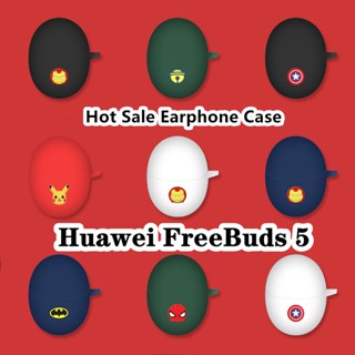 【imamura】เคสหูฟัง แบบนิ่ม ลายการ์ตูน สีพื้น สําหรับ Huawei FreeBuds 5 Huawei FreeBuds 5