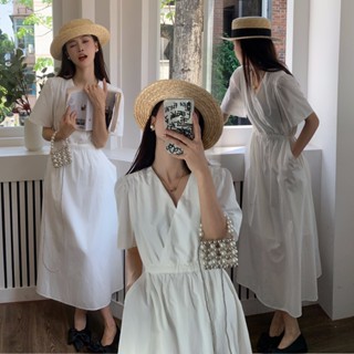 พร้อมส่ง 🧁 Jubilee celebration dress เดรสสีขาวหวานกรุบ (37224)