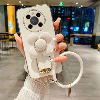 เคสโทรศัพท์มือถือ ขอบตรง ลายกังหันลม พร้อมขาตั้ง สําหรับ Honor Magic5 Magic4 Pro 20 9X