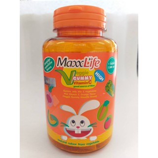 Veggie Gummy Vitamin C (Maxxlife) แม็กซ์ไลฟ์ เวจจี้ กัมมี่ วิตามินซี ปริมาณสุทธิ 120 g.