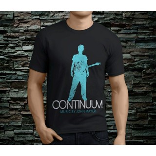 Yuanl5 [พร้อมส่ง] เสื้อยืดผ้าฝ้าย 100% พิมพ์ลาย John Mayer Continuum สีดํา โอเวอร์ไซซ์ XS-6XL สําหรับผู้ชาย