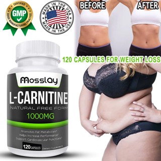 Mosslay L-Carnitine 1000 Mg/s X 60-120 เม็ด เนเจอร์ทรูทร์ แอล-คาร์นิทีน กรดอะมิโน คาร์นิทีน ไขมันเป็นพลังงาน