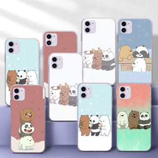 เคสโทรศัพท์มือถือแบบนิ่ม TPU ใส ลาย we bare bears น่ารัก 35F สําหรับ Samsung A51 A52 A52S A6 Plus A7 A70 A71 A72 A8