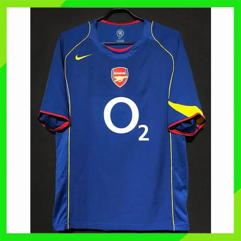 Gaopin 2004/2005 ซีซั่น Arsenal away เสื้อยืดเสื้อฟุตบอลย้อนยุคสีน้ําเงิน