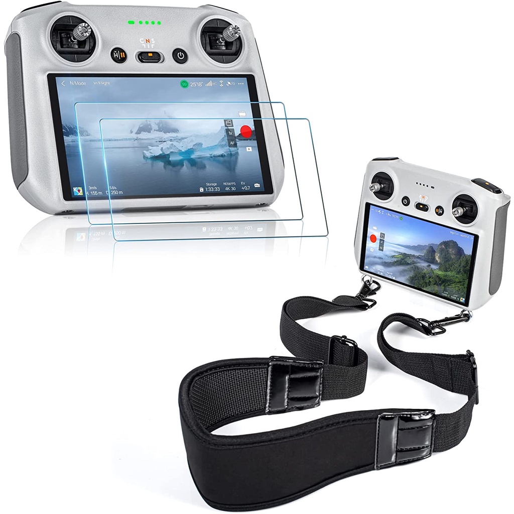 ฟิล์มกันรอยหน้าจอ พร้อมสายคล้องคอ สําหรับ DJI Mini 4Pro/3 Pro Mavic Air 2S Air 2 Mavic 3 Mavic 2 DJI AIR 3