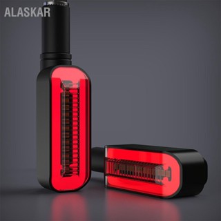 ALASKAR 2 pcs 12V รถจักรยานยนต์ LED ไฟเลี้ยว Flowing MARKER โคมไฟ Universal สำหรับการปรับเปลี่ยน