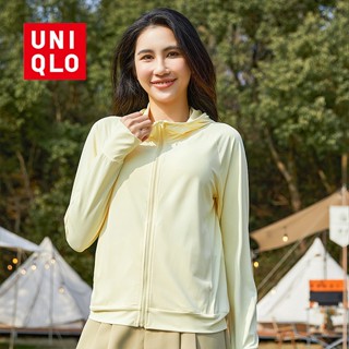 Uniqlo เสื้อคลุมกันแดดผู้หญิง UPF50 + คุณภาพสูง ป้องกันรังสียูวี ยืด นุ่ม หลากสี SPF50 + เสื้อกันลม ผ้าเรยอน เย็น เสื้อสกินโค้ท