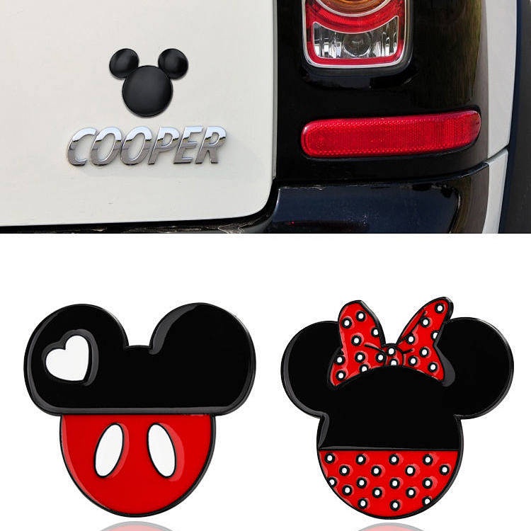 Big Size Cartoon Mickey Mouse Minnie Mouse Lilo Stitch Car Sticker