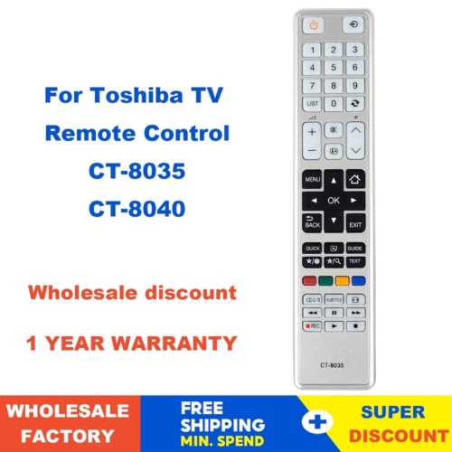 ยี่ห้อใหม่รีโมทคอนโทรล CT-8040 CT-8035 ทีวี Toshiba LED LCD TV 3D TV 40T5445DGCT8003