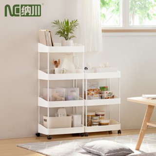 ชั้นวางของในห้องน้ำ ชั้นวางของในห้องครัว ชั้นวางของแบบมีล้อเลื่อน  Movable Shelf