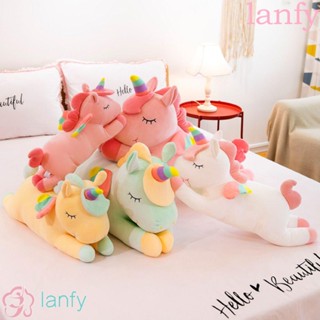 LANFY Kawaii Unicorn Plush Toys Creative Plush Animal Pillow Unicorn Pillow Office Decoration Giant  Animal Party Supply Animal Horse Toys Cushion Soft Unicorn Stuffed Toys/Multicolor