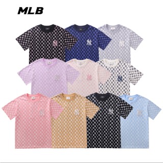 พร้อมส่ง!เสื้อยืดแขนสั้นลําลอง ปักลาย MLB แฟชั่นฤดูร้อน สไตล์คลาสสิก สําหรับผู้ชาย และผู้หญิง