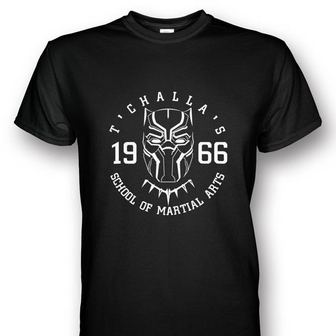 HOT PDBlack Panther T'Challa Marvel T-shirt Plus Size_07