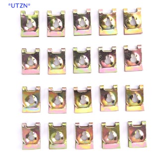 Utzn&gt; ใหม่ คลิปสกรูฐาน U-Type สําหรับรถยนต์ 20 ชิ้น