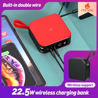 4in1แบตสำรอง 10000mAh PD22.5W Power Bank ชาร์จเร็ว พาวเวอร์แบงค์ ของ มาพร้อมสายชาร์จเร็ว