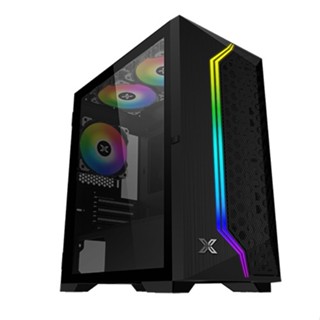 🐉Case  Microatx Fan rgbx3 Gemini II XIGMATEK  Black matx  เคสเปล่า แถมพัดลม rgb 3ตัว