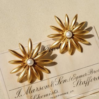 [0424] [24-Hour Shipment] Entry Lux Accessible Luxury Close Friend Earrings New Berlin Fireworks Vintage Original Earrings Special Interest Light Luxury European and American High-