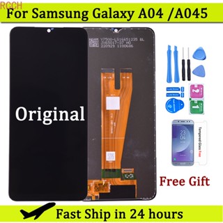 หน้าจอสัมผัสดิจิทัล LCD พร้อมกรอบ สําหรับ Samsung Galaxy A04 A045F A045 A04