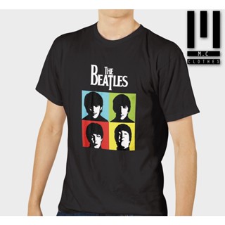 【hot sale】เสื้อยืด ผ้าฝ้าย พิมพ์ลายวง The BEATLES สําหรับผู้ชาย