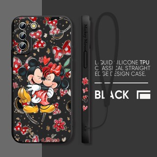 เคสโทรศัพท์มือถือ TPU แบบนิ่ม ลายการ์ตูน พร้อมสายคล้อง สําหรับ Samsung A12 A20 A30 A20s A21 A21s A50 A30s A31 A51