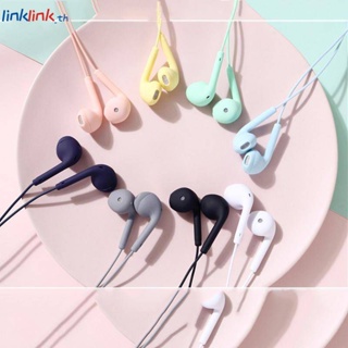 U19 หูฟังอินเอียร์ แบบมีสาย สีมาการอง 3.5 มม. สเตอริโอ HiFi ซูเปอร์เบส พร้อมไมโครโฟน