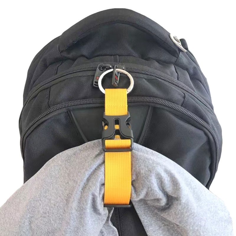 Inn ที่วางเสื้อโค้ทแบบปรับได้ Gripper พกพาบน Baggage กระเป๋าเดินทางแหวนตะขอกระเป๋าถือคลิป