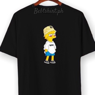 【เสื้อยืดใหม่】Vans Simpsons Aesthetic Tees/Tshirt/Shirt Printed High Quality Unisex