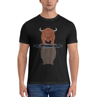 เสื้อยืด พิมพ์ลาย Trader Bull Vs Bear หลากสี สําหรับผู้ชาย สินค้าขายส่ง