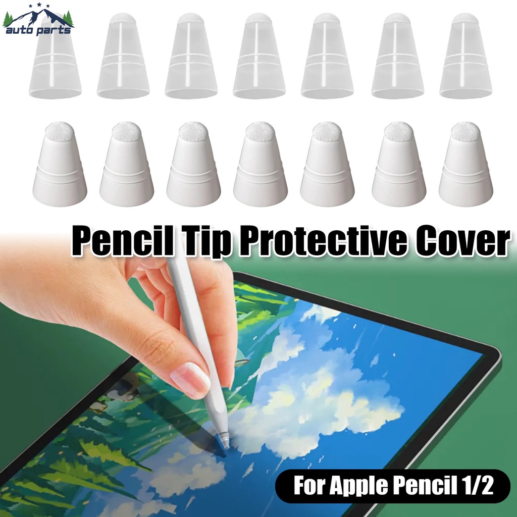 เคสปากกาสไตลัส ซิลิโคนไฟเบอร์ กันลื่น แบบเปลี่ยน สําหรับ Apple Pencil 1 2 Huawei Mpen 1 2