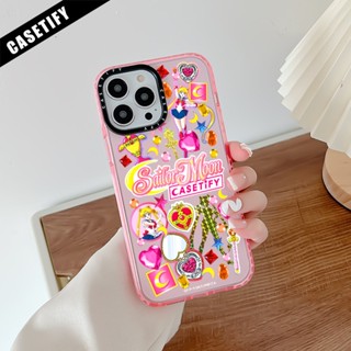 เคสโทรศัพท์มือถือ ซิลิโคนนิ่ม กันกระแทก ลายการ์ตูนเซเลอร์มูน สําหรับ iPhone 11 14 Pro Max 12 13 Mini XS X XR SE 2020 7 8 Plus Cover 6 6S