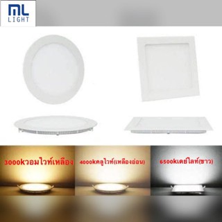 อุปกรณ์หลอดไฟ ML panel light downlight LED โคมไฟ ดาวไลท์ พาแนล slimlight สลิมไลท์ ดาวไลท์ แบบบาง