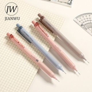 Jianwu ดินสอกดอัตโนมัติ 0.3 มม. 0.5 มม. สีสันสดใส สําหรับนักเรียน DIY