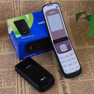 พร้อมส่ง Nokia 2720 โทรศัพท์มือถือ Java บลูทูธ พับได้ (รับประกันหนึ่งปี)