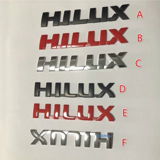 โลโก้สัญลักษณ์ Hilux คุณภาพสูง สีดํา สีแดง สีเงิน สําหรับรถยนต์ รถบรรทุก